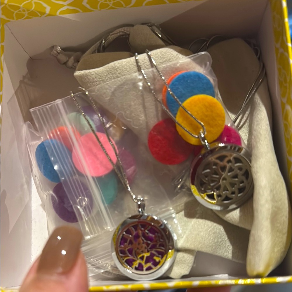 Silver Aromatherapy Locket Necklace